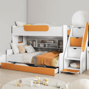 Łóżko piętrowe 3-osobowe Segan