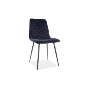 Krzesło irys velvet czarny stelaż/czarny bluvel 19