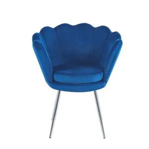 Fotel velvet (niebieski) /nogi srebrne/ Furnitex 2