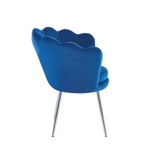 Fotel velvet (niebieski) /nogi srebrne/ Furnitex 3