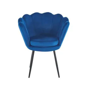 Fotel velvet (niebieski) /nogi czarne/ Furnitex 2