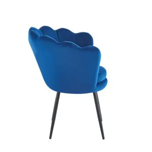 Fotel velvet (niebieski) /nogi czarne/ Furnitex 3