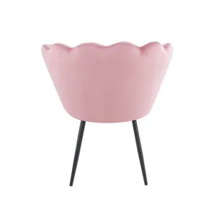 Fotel velvet (różowy) /nogi czarne/ Furnitex 4