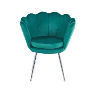 Fotel velvet (zielony) /nogi srebrne/ Furnitex 2