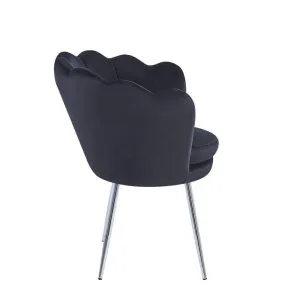 Fotel velvet (czarny) /nogi srebrne/ Furnitex 3
