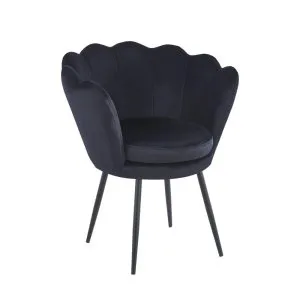 Fotel velvet (czarny) /nogi czarne/ Furnitex 1