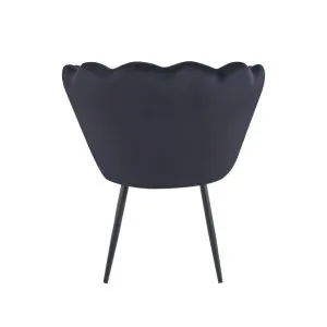 Fotel velvet (czarny) /nogi czarne/ Furnitex 4