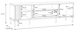 Szafka RTV industrialna Joakimis JMXT131-M637 Meble Forte 3
