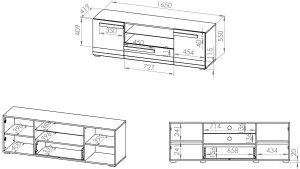 Szafka RTV Blanco 09 ML Meble 2