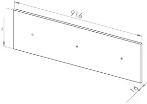 Panel do półki Drop 18 ML Meble 2