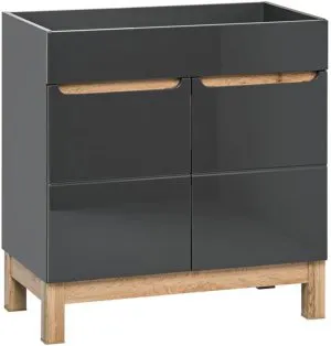 Szafka pod umywalkę 60 cm Bali Grafit 820-60D FSC Comad 1