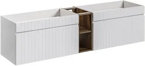 Szafka pod umywalkę 100 cm Iconic White 82-100-D-1S Comad 4