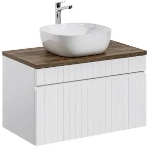 Szafka pod umywalkę 80 cm Iconic White 82-80-D-1S Comad 4