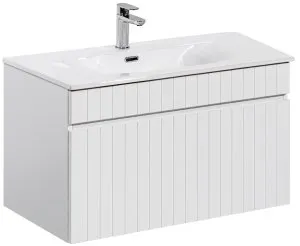 Szafka pod umywalkę 80 cm Iconic White 82-80-D-1S Comad 5