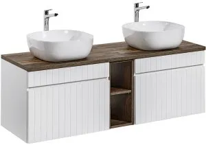Szafka pod umywalkę 80 cm Iconic White 82-80-D-1S Comad 6