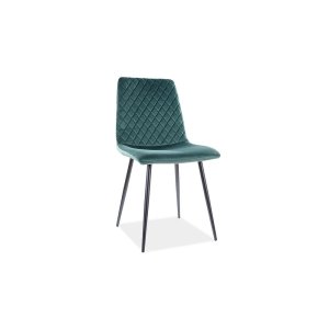 Krzesło irys velvet czarny stelaż/zielony bluvel 78