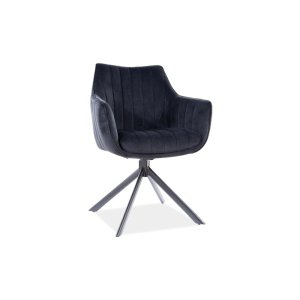 Krzesło azalia velvet czarny stelaż/czarny bluvel 19