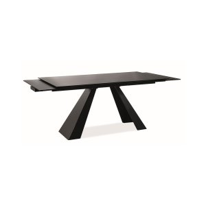 Stół salvadore czarny mat 120(180)x80