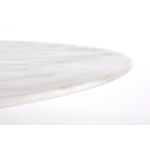 CASEMIRO stół blat - biały marmur, noga - złoty Halmar 11