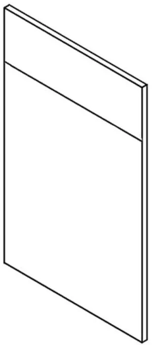 Front do zmywarki 45, panel ukryty Stolkar 1