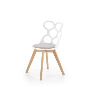 K308 krzesło biały / popiel Halmar 1