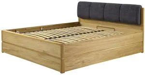 Drewniane łóżko 180 z pojemnikiem i stelażem Atlanta Natura typ 18 Dekort 2