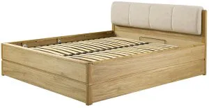 Drewniane łóżko 180 z pojemnikiem i stelażem Atlanta Natura typ 18 Dekort 3