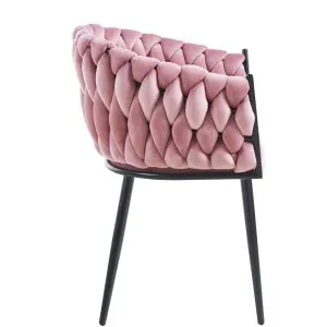 Krzesło velvet (różowe) Furnitex 3