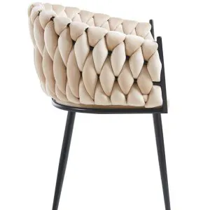 Krzesło velvet (beżowe) Furnitex 3