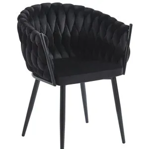 Krzesło velvet (czarne) Furnitex 1