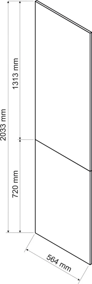 Panel boczny dzielony dokładany do słupków 233.3 cm Stolkar 5