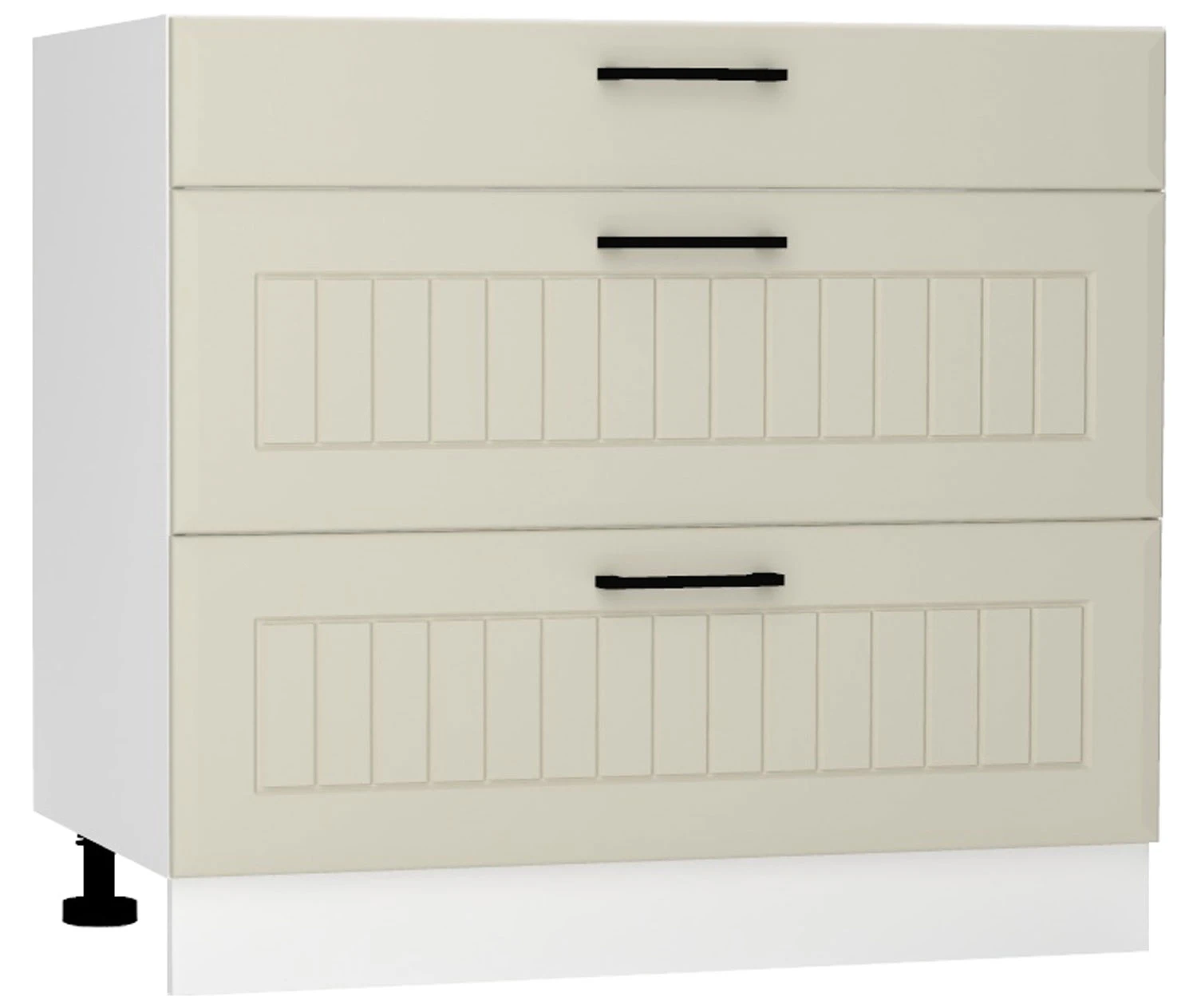 90 dolna zabudowa płyty ceramicznej trzy szuflady Stolkar