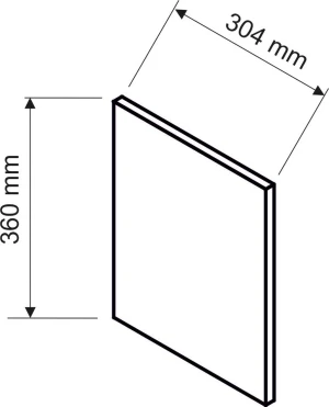 Panel boczny dokładany do szafki górnej, wys.36 cm Stolkar 5