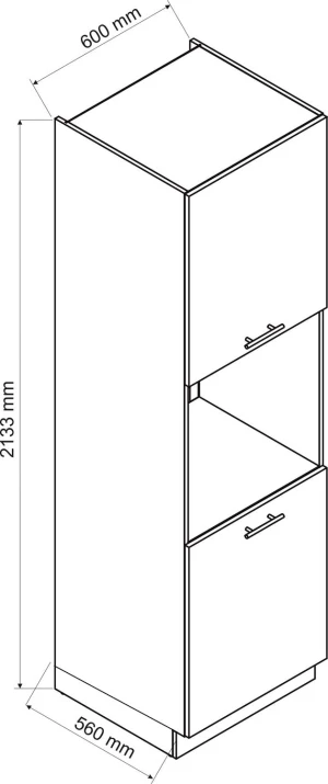 60 dolna słupek zabudowa piekarnika Stolkar 6