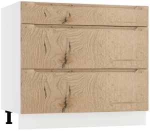 90 dolna zabudowa płyty ceramicznej trzy szuflady Stolkar 1