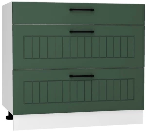 90 dolna zabudowa płyty ceramicznej trzy szuflady Stolkar 2