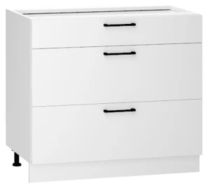 90 dolna zabudowa płyty ceramicznej trzy szuflady Stolkar 2