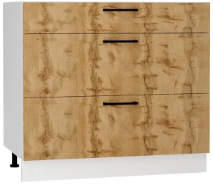 90 dolna zabudowa płyty ceramicznej trzy szuflady Stolkar 4