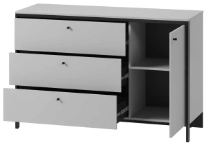 Komoda z oświetleniem do sypialni Gris GS-04 Lenart Meble 4