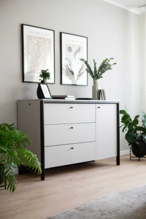 Komoda z oświetleniem do sypialni Gris GS-04 Lenart Meble 7