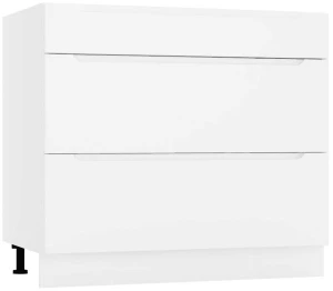 90 dolna zabudowa płyty ceramicznej trzy szuflady Stolkar 2