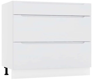 90 dolna zabudowa płyty ceramicznej trzy szuflady Stolkar 3