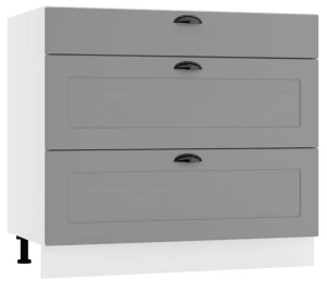 90 dolna zabudowa płyty ceramicznej trzy szuflady Stolkar 2