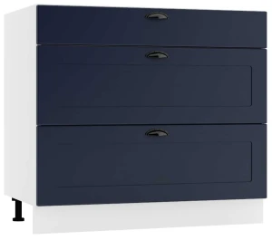 90 dolna zabudowa płyty ceramicznej trzy szuflady Stolkar 3