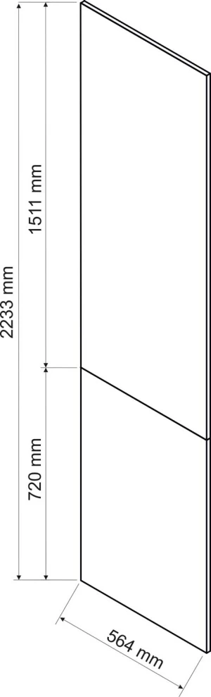 Panel boczny dzielony dokładany do słupków 233.3 cm Stolkar 5