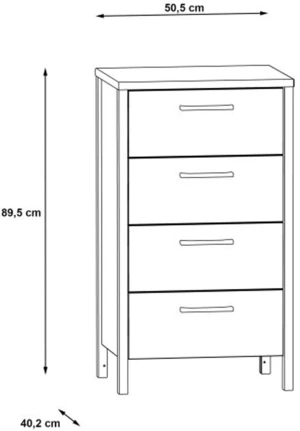 Komoda dąb artisan Kirikus KUSK214-C934 Meble Forte 3