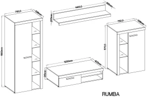 Meblościanka Oldmat Rumba Stolarz Lempert 2
