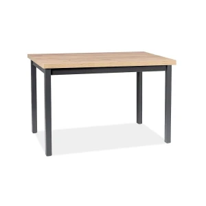 Stół adam dąb artisan / czarny 120x68 Signal Meble 1