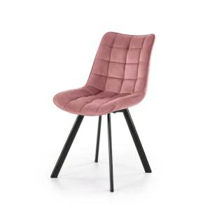 K332 krzesło nogi - czarne, siedzisko - różowy Halmar 1