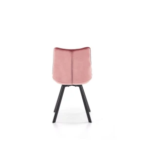 K332 krzesło nogi - czarne, siedzisko - różowy Halmar 2